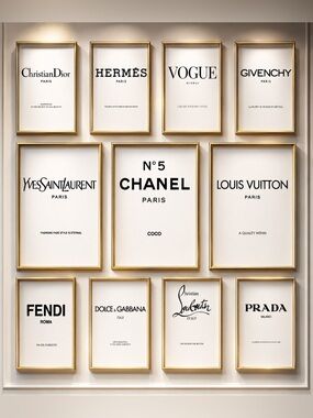 Set of 3 Fashion Designer Quote Prints | Luxe Wall Art Gift + Surprise✨